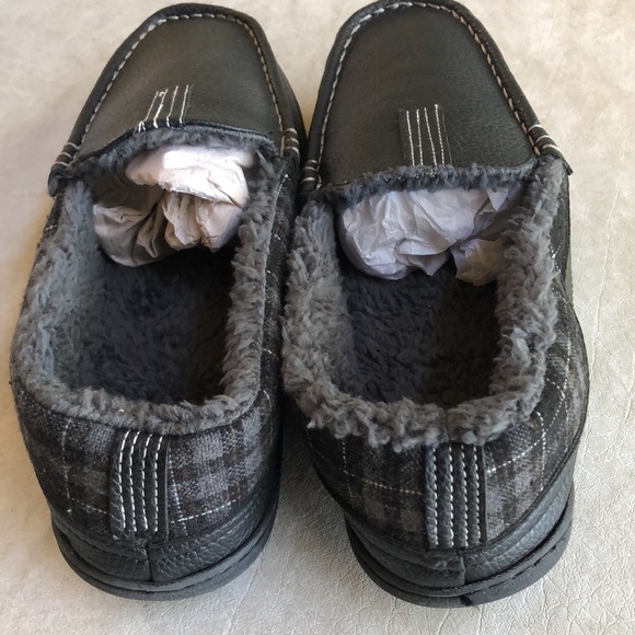 Loft Living Men’s Ultra Soft Memory Foam Black Slippers Size Medium (7-8) - Picture 7 of 12
